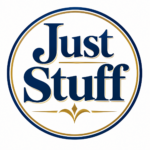 just stuff classic navy gold emblem